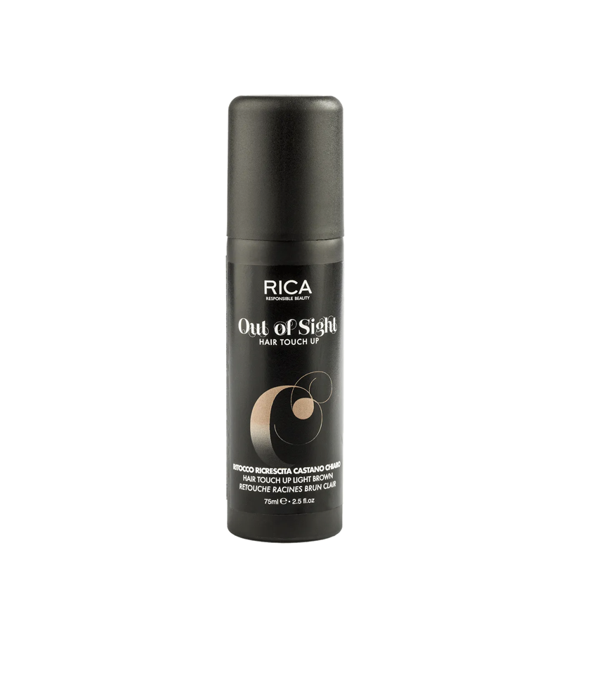 Rica Hair touch up Light brown 75ml - Камуфляжний спрей для волосся світло-каштановий Rica Hair touch up Light brown 75ml - Камуфляжний спрей для волосся світло-каштановий